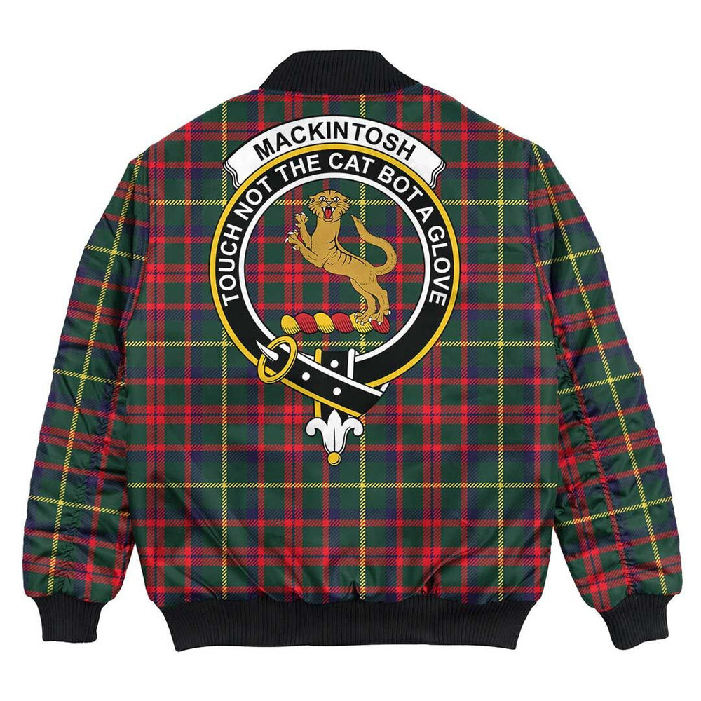 Clan MacKintosh Hunting Modern Tartan Crest Bomber Jacket LW27 MacKintosh Hunting Modern Tartan Tartan Bomber Jacket   