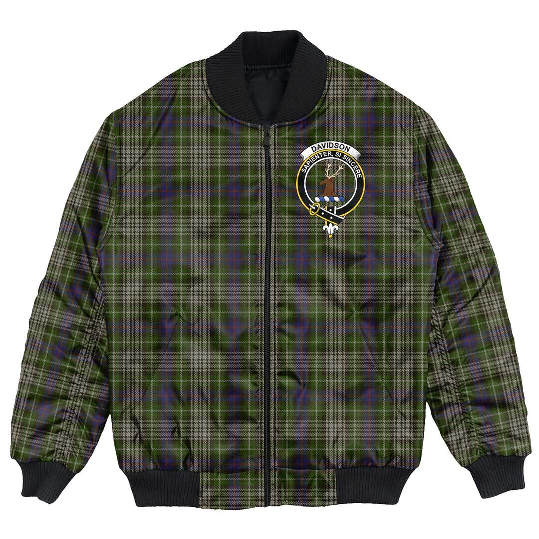 Clan Davidson Tulloch Dress Tartan Crest Bomber Jacket AL36 Davidson Tulloch Dress Tartan Tartan Bomber Jacket   