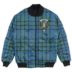 Clan Matheson Hunting Ancient Tartan Crest Bomber Jacket EM30 Matheson Hunting Ancient Tartan Tartan Bomber Jacket   