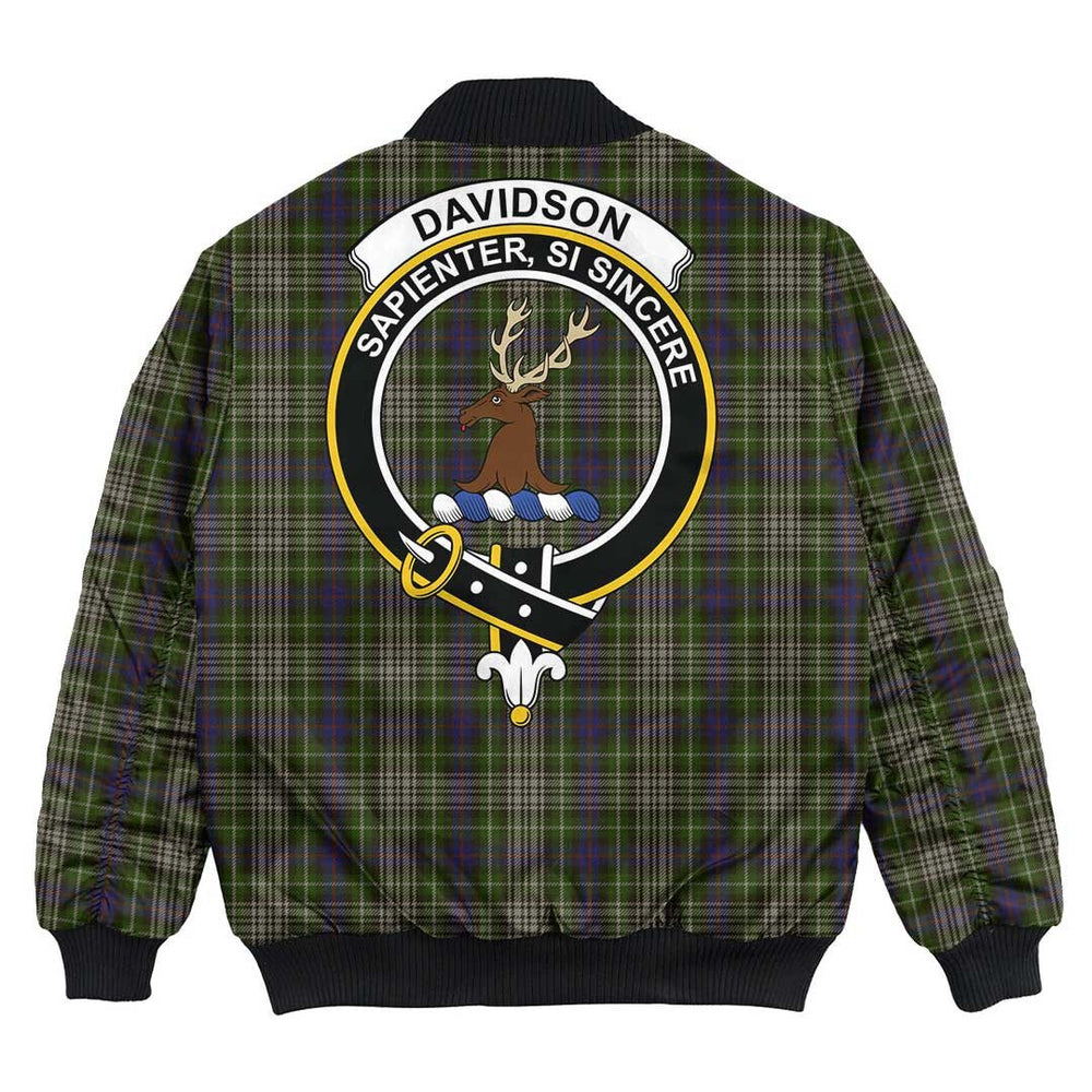 Clan Davidson Tulloch Dress Tartan Crest Bomber Jacket AL36 Davidson Tulloch Dress Tartan Tartan Bomber Jacket   