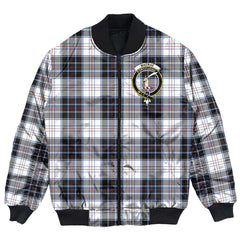 Clan MacRae Dress Modern Tartan Crest Bomber Jacket RA90 MacRae Dress Modern Tartan Tartan Bomber Jacket   