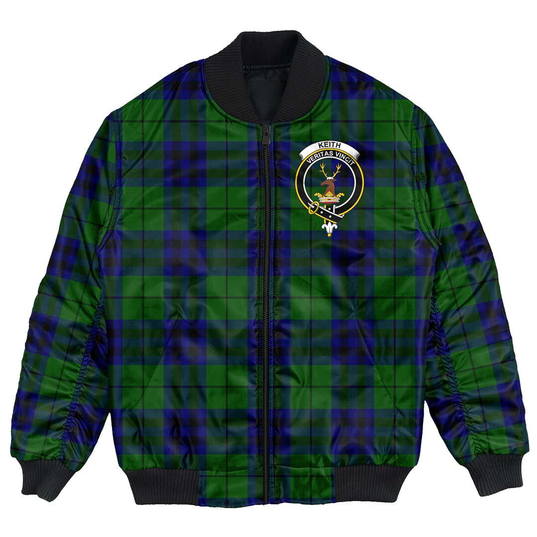 Clan Keith Modern Tartan Crest Bomber Jacket WL31 Keith Modern Tartan Tartan Bomber Jacket   