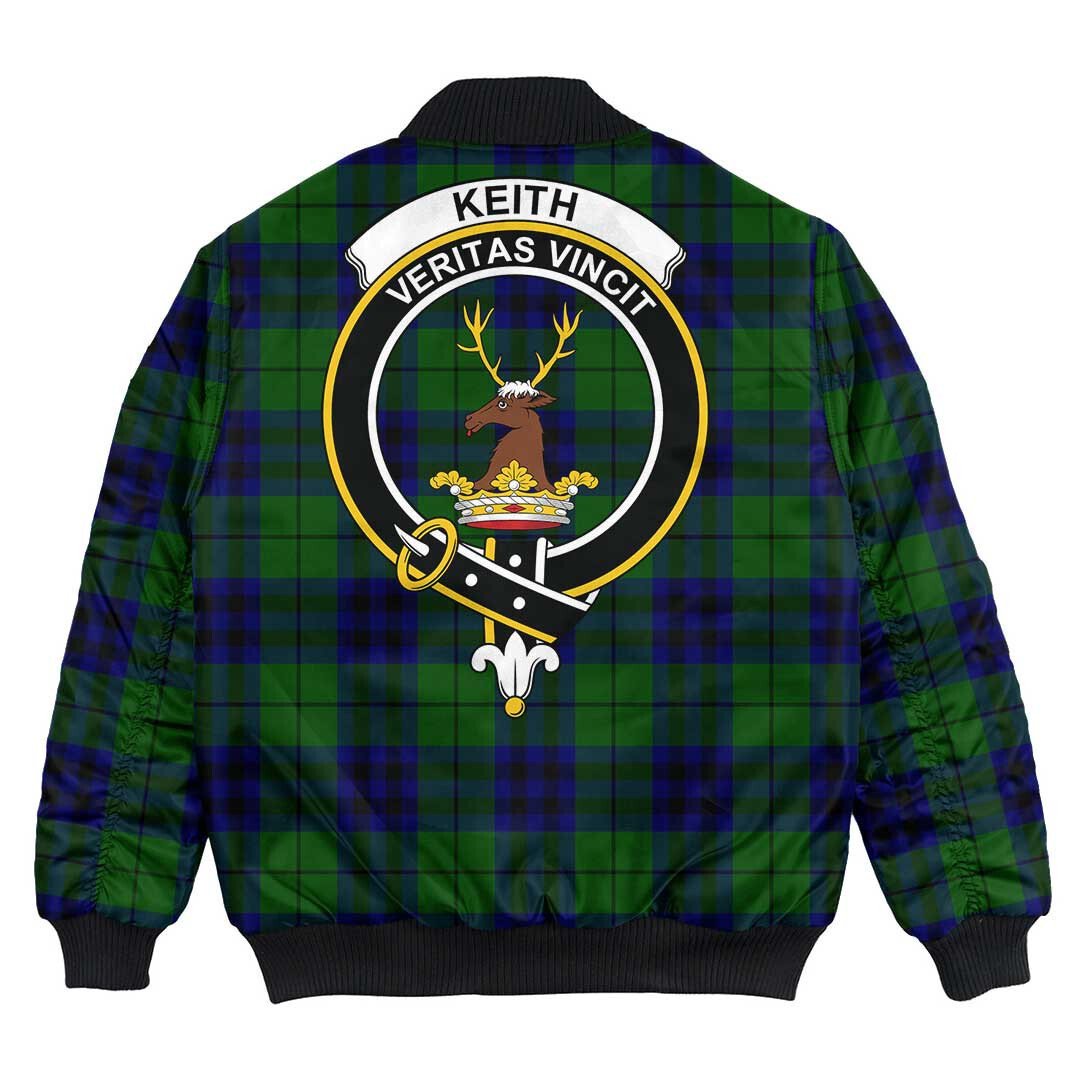 Clan Keith Modern Tartan Crest Bomber Jacket WL31 Keith Modern Tartan Tartan Bomber Jacket   