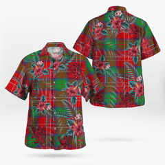 Clan Chisholm Tartan Scottish Lion Hawaiian Shirt KE74 Chisholm Tartan Tartan Hawaii Shirt   