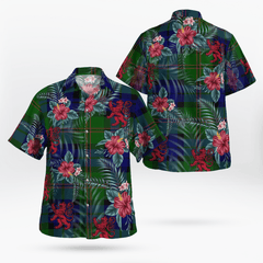 Clan Dundas Modern Tartan Scottish Lion Hawaiian Shirt FR27 Dundas Modern Tartan Tartan Hawaii Shirt   
