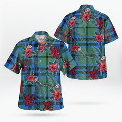 Clan Falconer Tartan Scottish Lion Hawaiian Shirt ZL44 Falconer Tartan Tartan Hawaii Shirt   