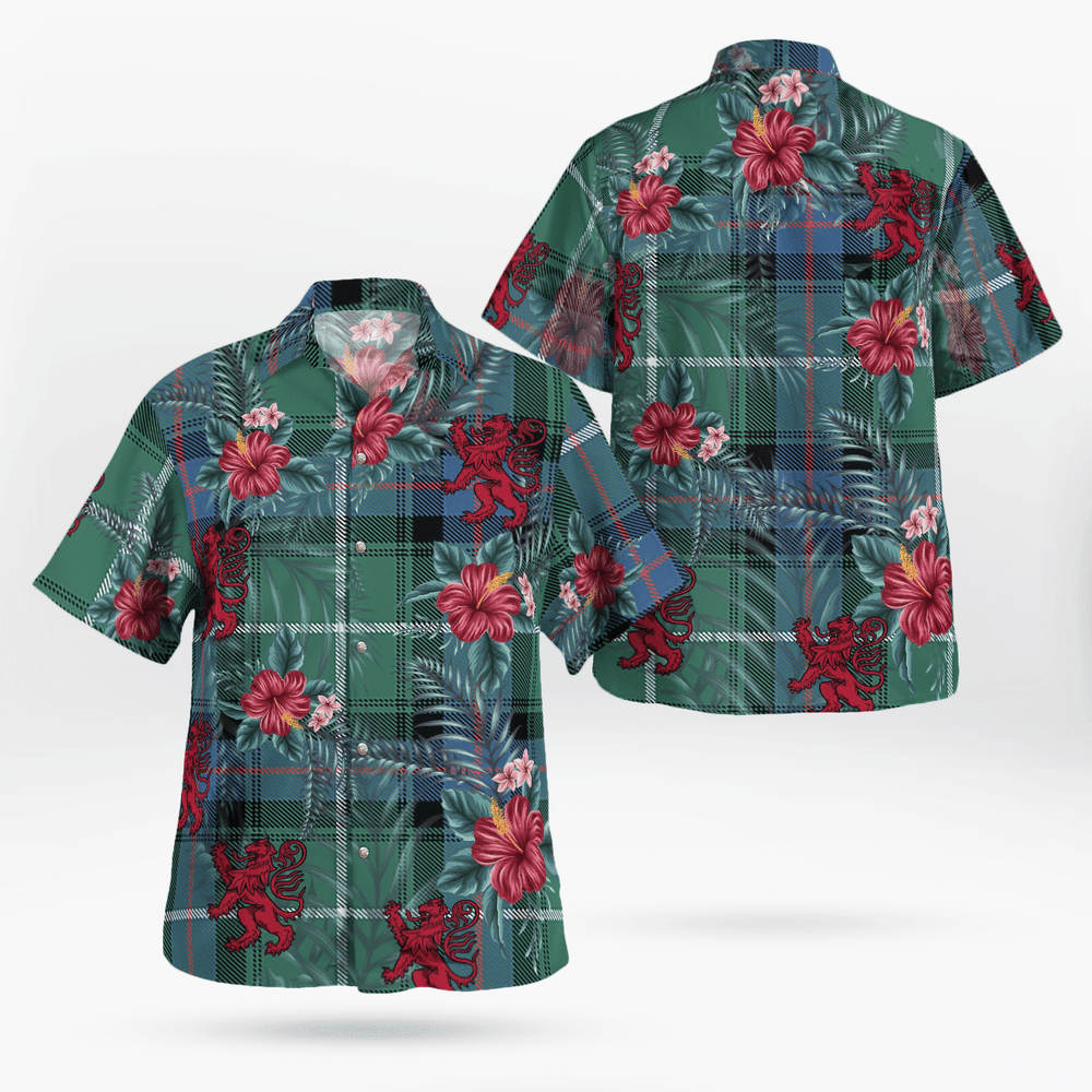 Clan MacDonald of the Isles Hunting Ancient Tartan Scottish Lion Hawaiian Shirt MK63 MacDonald of the Isles Hunting Ancient Tartan Tartan Hawaii Shirt   