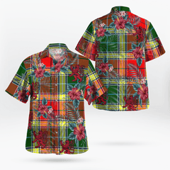 Clan Gibbs Tartan Scottish Lion Hawaiian Shirt QE77 Gibbs Tartan Tartan Hawaii Shirt   
