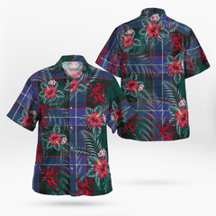 Clan Clan Hunter Modern Tartan Scottish Lion Hawaiian Shirt LF76 Hunter Modern Tartan Tartan Hawaii Shirt   