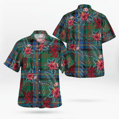 Clan Cochrane Ancient  Tartan Scottish Lion Hawaiian Shirt GL74 Cochrane Ancient Tartan Tartan Hawaii Shirt   