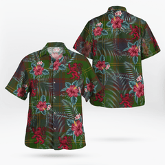 Clan Durie Tartan Scottish Lion Hawaiian Shirt BK73 Durie Tartan Tartan Hawaii Shirt   