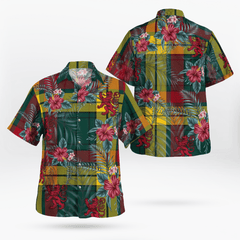 Clan MacMillan Old Modern Tartan Scottish Lion Hawaiian Shirt RG71 MacMillan Old Modern Tartan Tartan Hawaii Shirt   