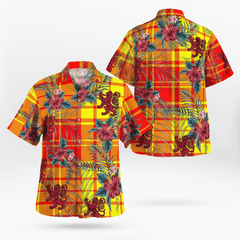 Clan MacMillan Tartan Scottish Lion Hawaiian Shirt OR26 MacMillan Tartan Tartan Hawaii Shirt   