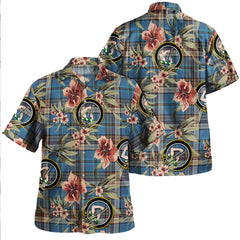 Clan Renton Ancient Tartan Crest Badge Aloha Hawaiian Shirt Tropical Old Style RV44 Renton Ancient Tartan Tartan Today   