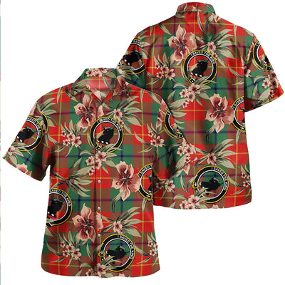 Clan Turnbull Dress Modern Tartan Crest Badge Aloha Hawaiian Shirt Tropical Old Style