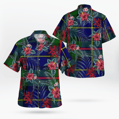 Clan MacLeod of Harris Modern Tartan Scottish Lion Hawaiian Shirt PJ63 MacLeod of Harris Modern Tartan Tartan Hawaii Shirt   