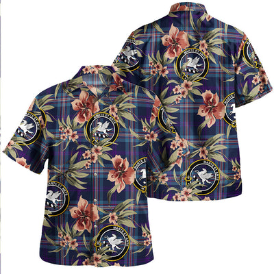 Clan Nevoy Tartan Crest Badge Aloha Hawaiian Shirt Tropical Old Style