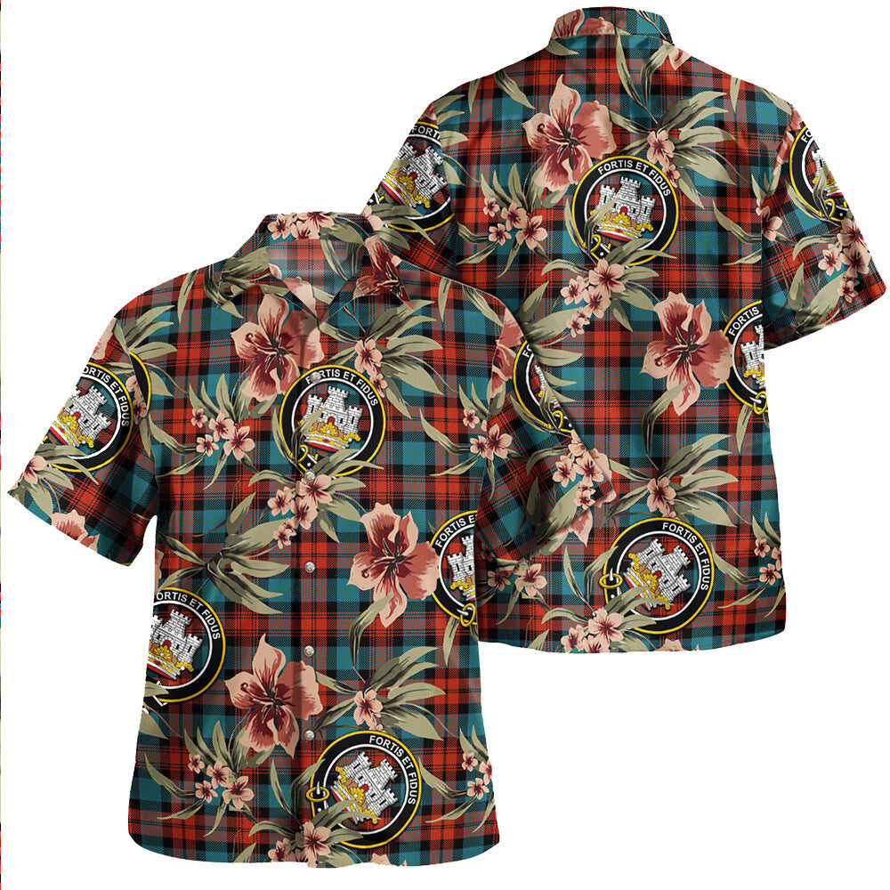 Clan MacLachlan Ancient Tartan Crest Badge Aloha Hawaiian Shirt Tropical Old Style YG81 MacLachlan Ancient Tartan Tartan Today   