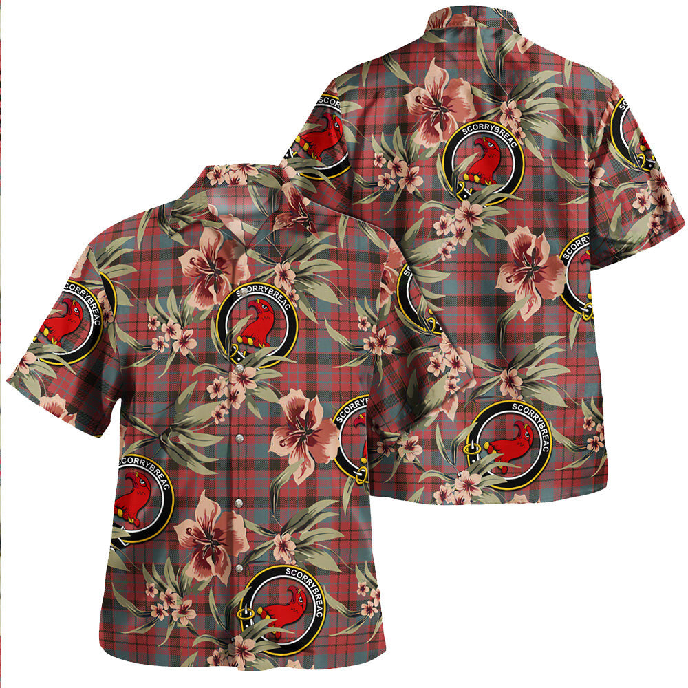 Clan MacNicol Weathered Tartan Crest Badge Aloha Hawaiian Shirt Tropical Old Style CB58 MacNicol Weathered Tartan Tartan Today   