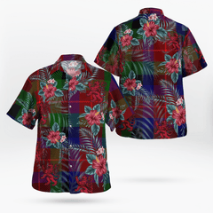 Clan Tennant Tartan Scottish Lion Hawaiian Shirt UC82 Tennant Tartan Tartan Hawaii Shirt   