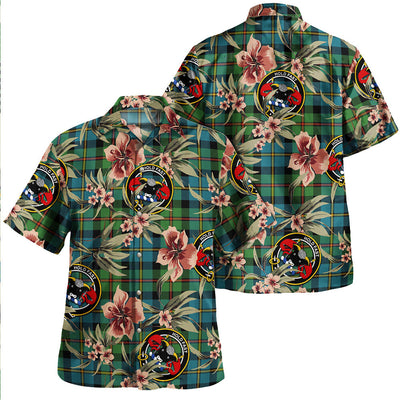Clan MacLeod of Skeabost Ancient Tartan Crest Badge Aloha Hawaiian Shirt Tropical Old Style EW10