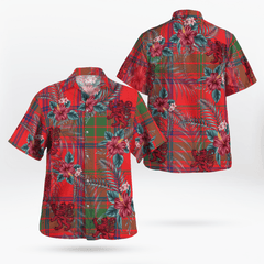 Clan Ross Modern Tartan Scottish Lion Hawaiian Shirt MO37 Ross Modern Tartan Tartan Hawaii Shirt   