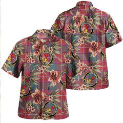 Clan Rattray Weathered Tartan Crest Badge Aloha Hawaiian Shirt Tropical Old Style BO65 Rattray Weathered Tartan Tartan Today   