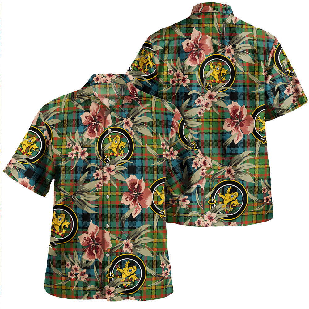 Clan MacLeish Ancient Tartan Crest Badge Aloha Hawaiian Shirt Tropical Old Style VR88 MacLeish Ancient Tartan Tartan Today   