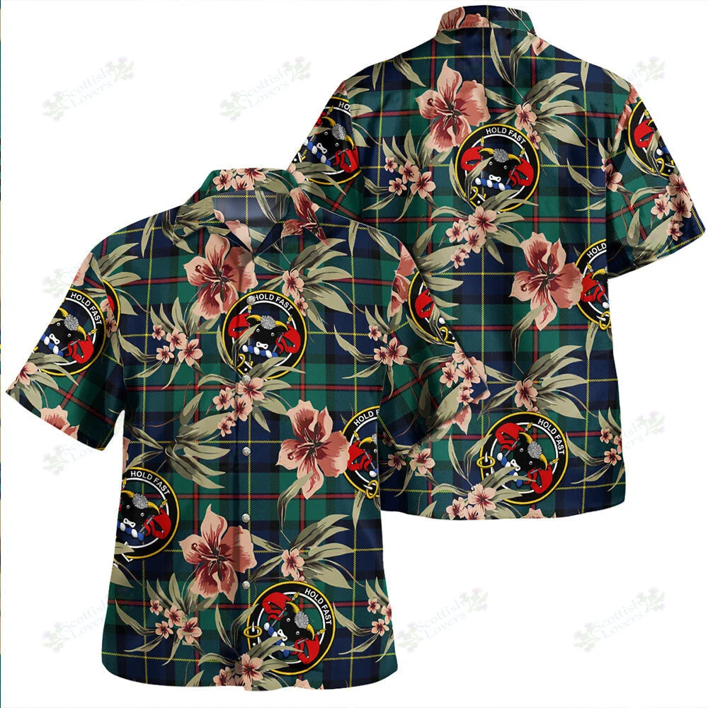 Clan MacLeod of Assynt Modern Tartan Crest Badge Aloha Hawaiian Shirt Tropical Old Style SM17 MacLeod of Assynt Modern Tartan Tartan Today   