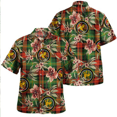 Clan Martin Ancient Tartan Crest Badge Aloha Hawaiian Shirt Tropical Old Style NK19 Martin Ancient Tartan Tartan Today   