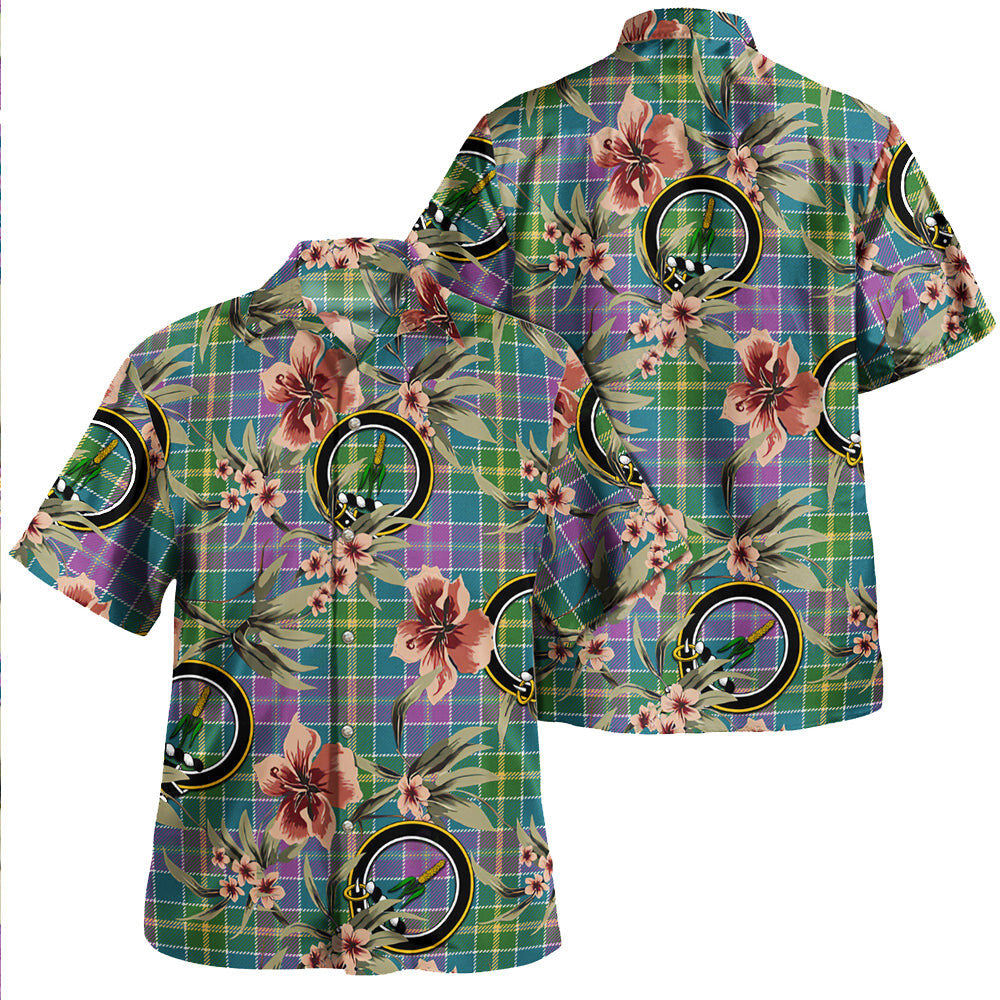 Clan Yule Ancient Tartan Crest Badge Aloha Hawaiian Shirt Tropical Old Style ZK86 Yule Ancient Tartan Tartan Today   
