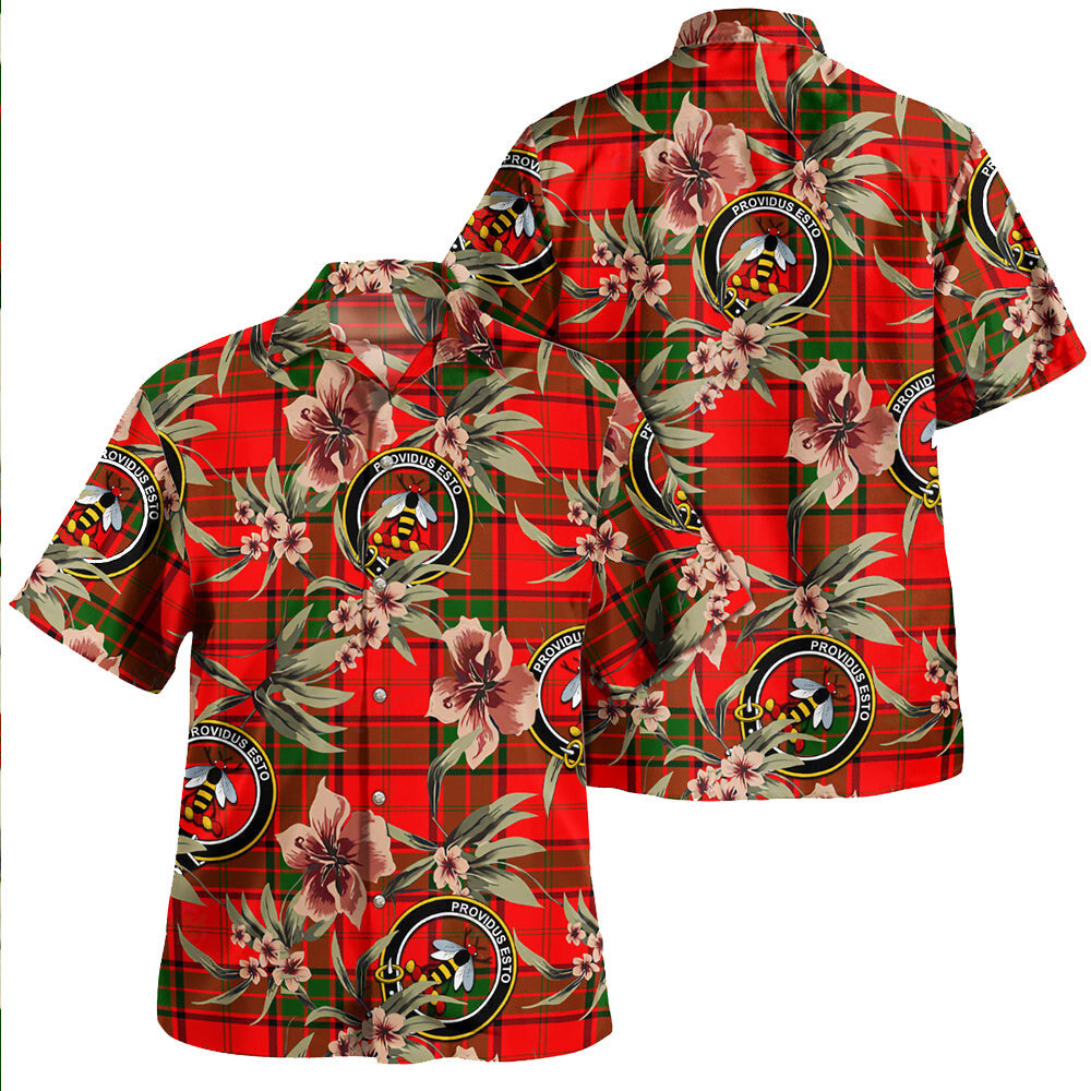 Clan Maxtone Tartan Crest Badge Aloha Hawaiian Shirt Tropical Old Style QG28 Maxtone Tartan Tartan Today   