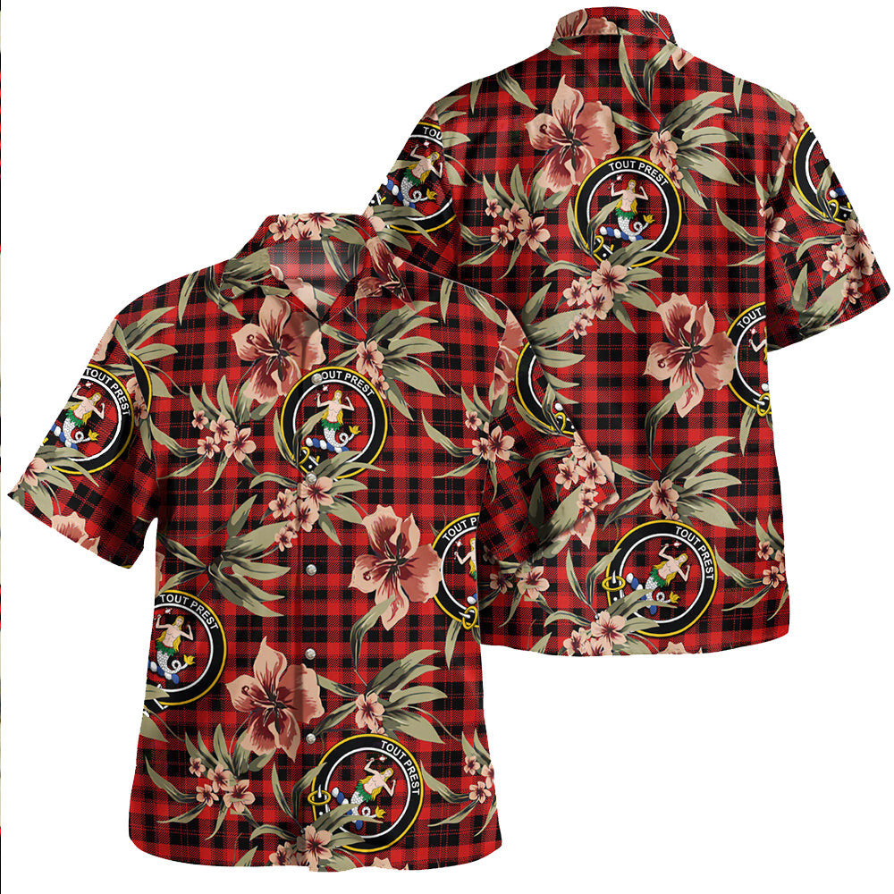 Clan Murray of Ochtertyre Modern Tartan Crest Badge Aloha Hawaiian Shirt Tropical Old Style AH71 Murray of Ochtertyre Modern Tartan Tartan Today   