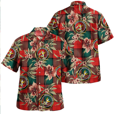 Clan Stewart of Atholl Modern Tartan Crest Badge Aloha Hawaiian Shirt Tropical Old Style FI90