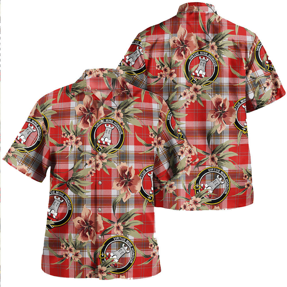 Clan MacLean of Duart Dress Red Modern Tartan Crest Badge Aloha Hawaiian Shirt Tropical Old Style ON55 MacLean of Duart Dress Red Modern Tartan Tartan Today   