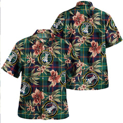 Clan Malcolm Modern Tartan Crest Badge Aloha Hawaiian Shirt Tropical Old Style BB84 Malcolm Modern Tartan Tartan Today   