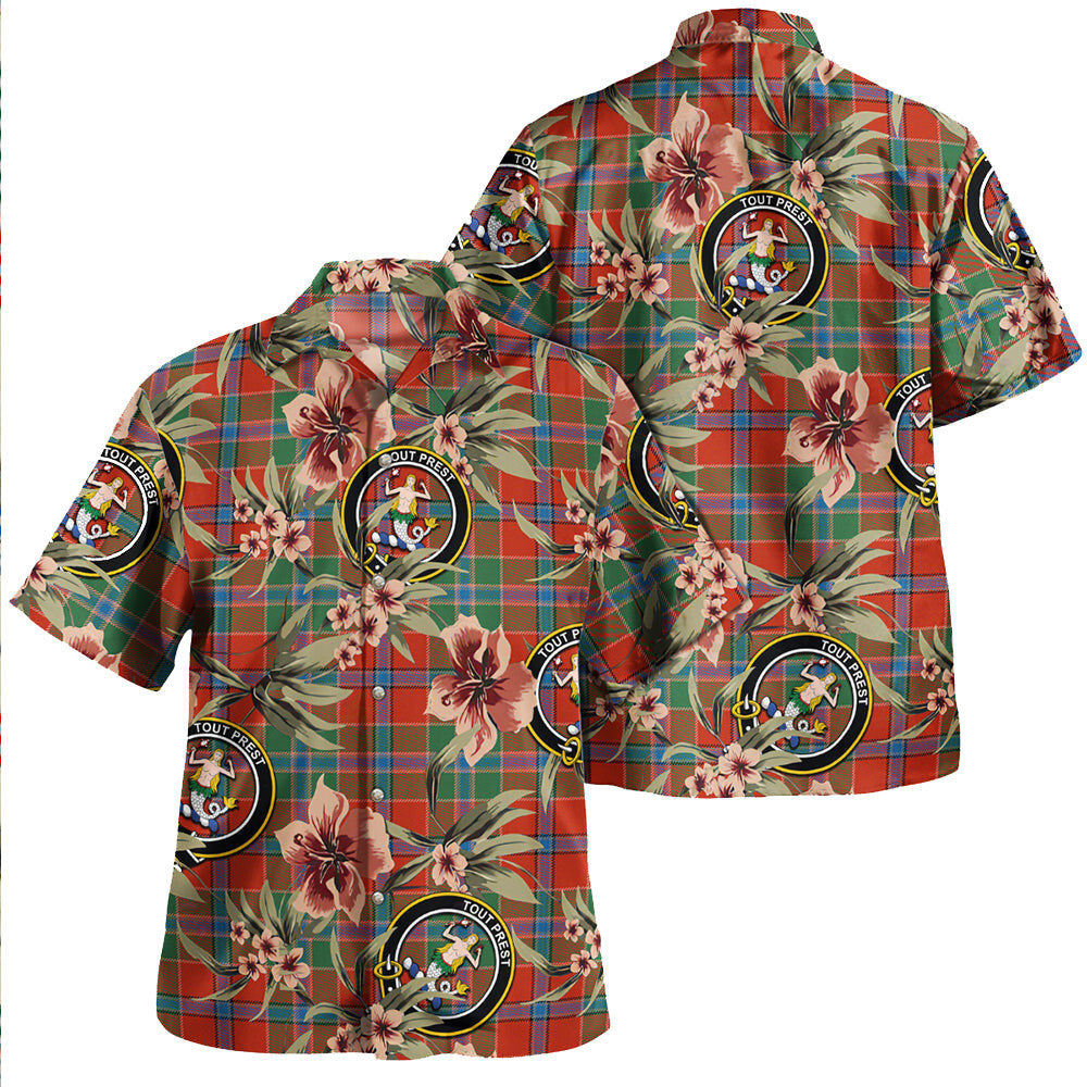 Clan Murray of Abercairney Ancient Tartan Crest Badge Aloha Hawaiian Shirt Tropical Old Style HS12 Murray of Abercairney Ancient Tartan Tartan Today   