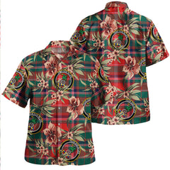 Clan Somerville Modern Tartan Crest Badge Aloha Hawaiian Shirt Tropical Old Style CV33 Somerville Modern Tartan Tartan Today   