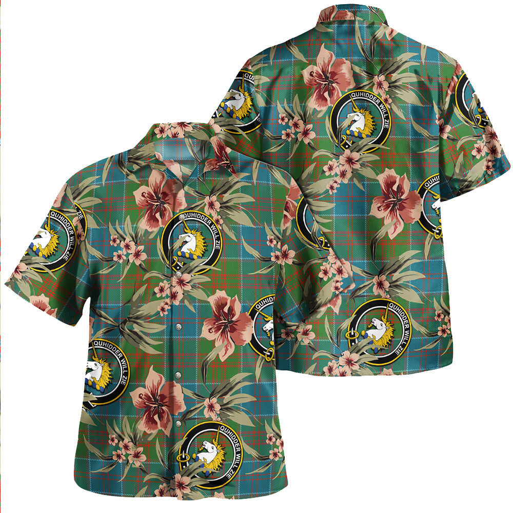 Clan Stewart of Appin Hunting Ancient Tartan Crest Badge Aloha Hawaiian Shirt Tropical Old Style BH19 Stewart of Appin Hunting Ancient Tartan Tartan Today   