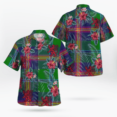 Clan Young Modern Tartan Scottish Lion Hawaiian Shirt QG85 Young Modern Tartan Tartan Hawaii Shirt   