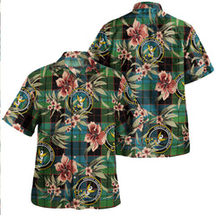 Clan Stewart Old Ancient Tartan Crest Badge Aloha Hawaiian Shirt Tropical Old Style JM14 Stewart Old Ancient Tartan Tartan Today   