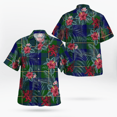 Clan Johnston Modern Tartan Scottish Lion Hawaiian Shirt GC38 Johnston Modern Tartan Tartan Hawaii Shirt   