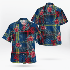 Clan Grewar Tartan Scottish Lion Hawaiian Shirt RK30 Grewar Tartan Tartan Hawaii Shirt   