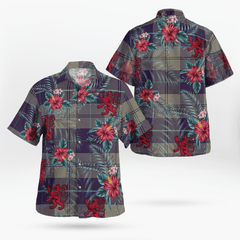 Clan Cunningham Dress Blue Dancers Tartan Scottish Lion Hawaiian Shirt CJ83 Cunningham Dress Blue Dancers Tartan Tartan Hawaii Shirt   