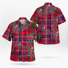 Clan MacRae Modern Tartan Scottish Lion Hawaiian Shirt MN98 MacRae Modern Tartan Tartan Hawaii Shirt   