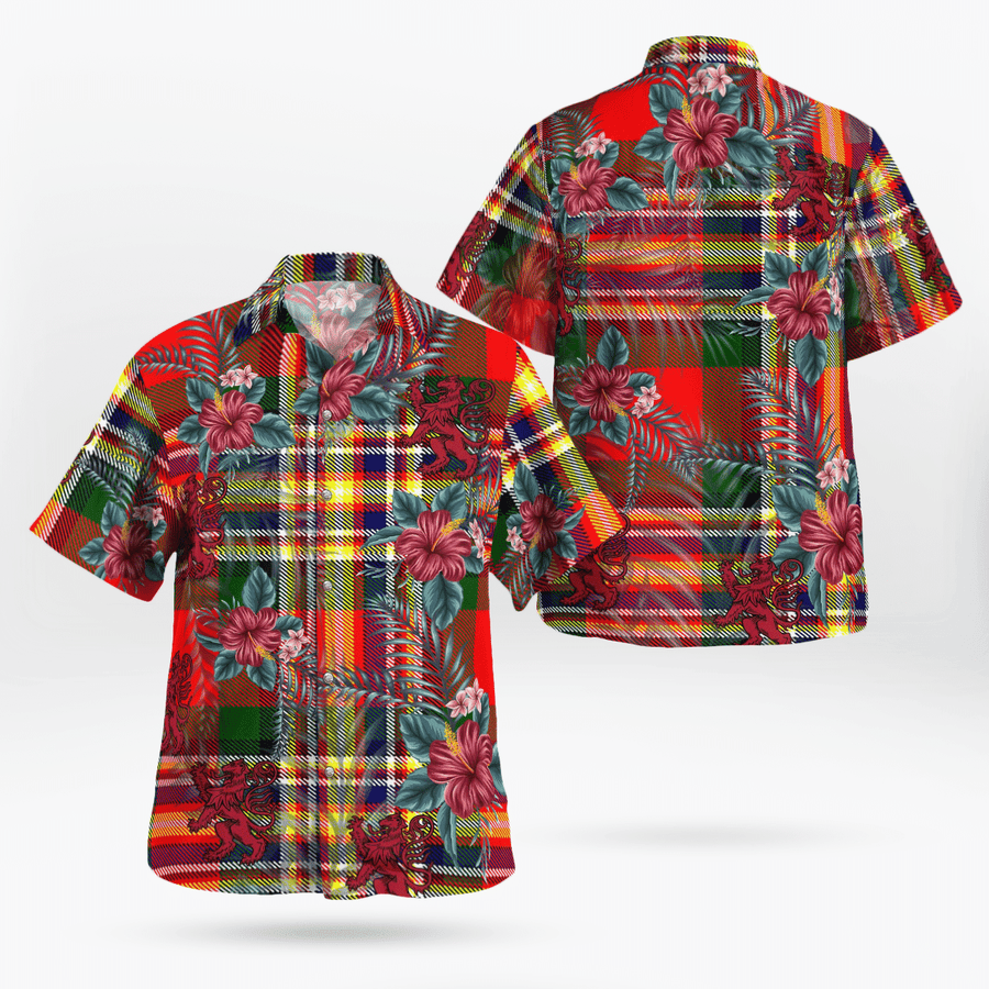 Clan MacGill Modern Tartan Scottish Lion Hawaiian Shirt YN31 MacGill Modern Tartan Tartan Hawaii Shirt   