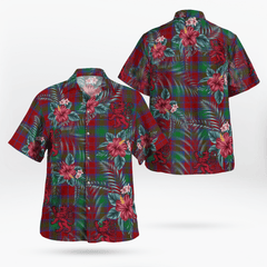 Clan Fotheringham Tartan Scottish Lion Hawaiian Shirt MK23 Fotheringham Tartan Tartan Hawaii Shirt   