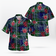Clan Forbes Modern Tartan Scottish Lion Hawaiian Shirt KV75 Forbes Modern Tartan Tartan Hawaii Shirt   