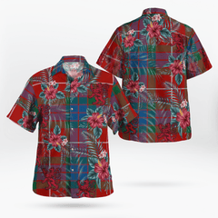Clan Fraser Ancient Tartan Scottish Lion Hawaiian Shirt UR40 Fraser Ancient Tartan Tartan Hawaii Shirt   