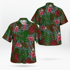 Clan Maxwell Hunting Tartan Scottish Lion Hawaiian Shirt AE25 Maxwell Hunting Tartan Tartan Hawaii Shirt   